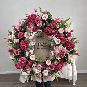 Guirnalda de Flores Artificiales de Seda Rosa Hechas a Mano para Colgar en el Techo, para Bodas, Día de San Valentín, Fiestas, Eventos, Fondo de Escenario - Product Image 3