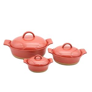 <span class=keywords><strong>Plat</strong></span> <span class=keywords><strong>à</strong></span> <span class=keywords><strong>gratin</strong></span> rond en céramique écologique Qunfa, résistant au four, <span class=keywords><strong>avec</strong></span> poignée colorée personnalisée, vente chaude, <span class=keywords><strong>avec</strong></span> <span class=keywords><strong>couvercle</strong></span> rouge - Product Image 2