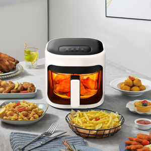 <span class=keywords><strong>Freidora</strong></span> de <span class=keywords><strong>Aire</strong></span> Eléctrica Inteligente con Pantalla Táctil, 8L de Gran Capacidad, <span class=keywords><strong>Freidora</strong></span> de <span class=keywords><strong>Aire</strong></span> con Panel de Vidrio Visual, Horno <span class=keywords><strong>Freidora</strong></span> de <span class=keywords><strong>Aire</strong></span> - Product Image 2