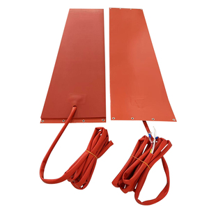 Chauffe-épandeur industriel flexible en caoutchouc silicone sur mesure avec fil chauffant 1500W 220V pour fût métallique - Product Image 6