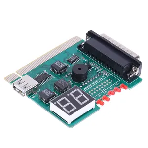 2 Digit LCD Display PC Analyzer Diagnostic Post Card Motherboard Tester with LED Indicator for ISA PCI Bus Mian Board