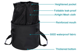 Plegable 3 tamaño logotipo personalizado al aire libre <span class=keywords><strong>Camping</strong></span> senderismo plegable bolsa <span class=keywords><strong>de</strong></span> almacenamiento impermeable canotaje pescado plegable Cubo <span class=keywords><strong>de</strong></span> pesca - Product Image 4