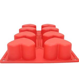 Eco-Friendly 8-Hole Heart Shaped <b>Silicone</b> Mold Sustainable <b>Tool</b> for Chocolate Cake Jelly Pudding More - Product Image 4