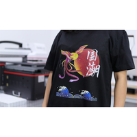 Nieuwste Technologie A2 Size 4060 Dtg Flatbed Printer Logo Afdrukken Machine Voor Textiel Kledingstuk T-shirt Tas Hoed Sok