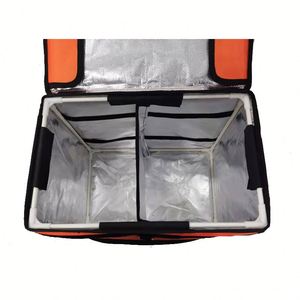 Mochila Térmica para Entrega de Alimentos con Dos Compartimentos, Mochilas Aisladas para Entrega de Pizza - Product Image 2