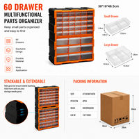 Boîte à outils générale, boîte en plastique, boîte de rangement pour outils, boîte à vis, boîte à forets, boîte à accessoires, boîte à outils en plastique