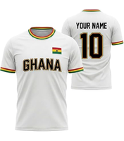 T-shirt Ghana à col rond à prix abordable, maillot Ghana, haut Ghana, t-shirts graphiques, vêtements pour hommes, design de créateur