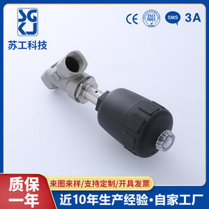 Vanne pneumatique filetée en acier inoxydable haute température, type Y, à siège angulaire à filetage interne pour vapeur, optimisée pour - Product Image 5