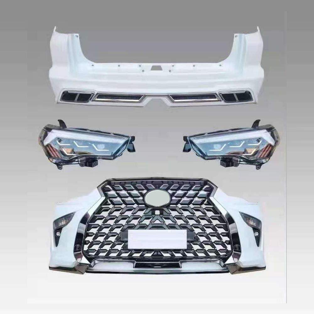 Для Lexus Стиль внешний задний спойлер комплект для toyota 4runner средства ухода за кожей комплект передний внешний вид комплект 2014-2021 с Headlig