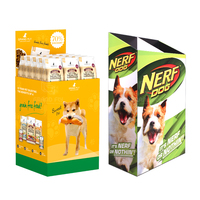 Présentoir en carton personnalisé pour casse-croûte pour animaux de compagnie, présentoir au sol pour aliments pour animaux de compagnie, chat, chien, magasin de détail, présentoir en papier ondulé