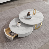 Meuble TV minimaliste de luxe italien, table basse en ardoise pour petits appartements, pierre frittée pour la salle à manger, meubles de maison