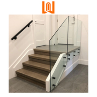 WANJIA Maison Intérieur Aluminium Sans Cadre Double Verre Balustrades & Rampes