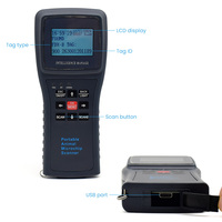 Cmrfid Pet Scanner ISO11784/5 Fdx-B 134,2 kHz Animal Microchip Scanner Bluetooth para mascotas Cat Horse Dog Chip Reader