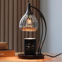 Lampe chauffe-cire Muguet à intensité variable et température réglable, lampe chauffe-bougie, lampe d'ambiance de table