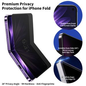 Film Hydrogel Personnalisé OEM/ODM pour iPhone Pliable, Protection d'Écran TPU Anti-Espion Auto-Réparateur, Qualité Premium, Flexible et Pliable - Product Image 2