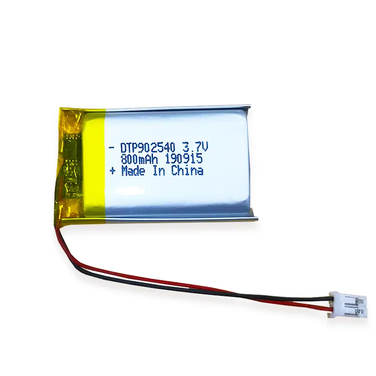 Nóng bán tùy chỉnh Li-polymer pin dtp902540 3.7V 800 mAh LiPo BATTERIE pin lithium polymer cung cấp bởi nhà máy nhà sản xuất