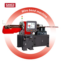 Máquina de Doblado y Corte de Alambre, Máquina de Enderezamiento, Corte y Doblado de Alambre Multieje, Línea de Formación de Alambre Automática CNC de 3-10 mm