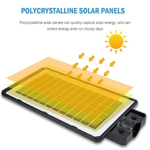 Control de luz inteligente Abs Outdoor Ip65 Impermeable 100W 200W 300W 400W Integrado Todo en uno SMD Farola solar - Product Image 2