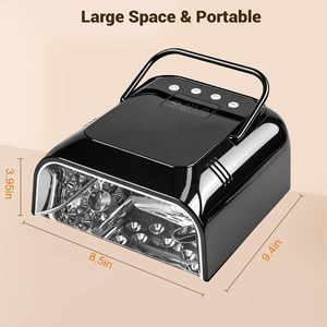Lampe UV LED Professionnelle Portable pour Séchage des Ongles avec Câbles, Ventilateur de Refroidissement Haute Vitesse 108W, Batterie 5200mAh pour Salon et Usage Domestique, Alimentation par Prise Secteur - Product Image 3