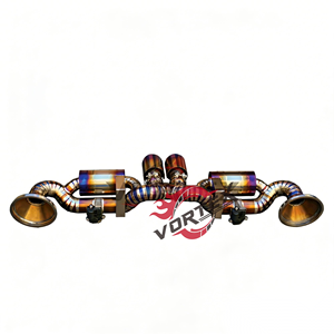 Escape Catback VORTEX Rainbow Burnt Titanium Valvetronic para Porsche 992 GT3 4.0 2022-2025, Instalación Directa - Product Image 2