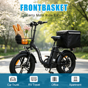 Bicicletta <span class=keywords><strong>Elettrica</strong></span> Pieghevole da Città <span class=keywords><strong>con</strong></span> <span class=keywords><strong>Cestino</strong></span> Anteriore, Portatile, per Adulti, 20 Pollici, Produzione OEM - Product Image 1