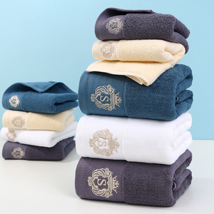 Xinshang <b>Bath</b> <b>Towel</b> Sets Solid Color Embroidered Logo Adult Hotel Guesthouse <b>Towels</b> Skin Friendly Rectangle - Product Image 4