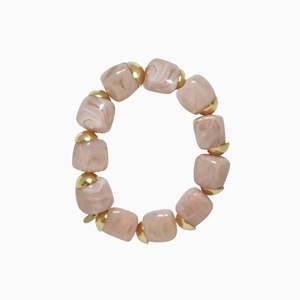 SL2503-16-107 <b>Gold</b> Plated Classic Geometric Zinc Alloy Fashion <b>Beaded</b> <b>Bracelets</b> Unisex - Product Image 1