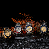 Offres Exceptionnelles Nouvelle Arrivée Tendance Personnalisée Cadeaux pour Couples Faible Moq Dropshipping Montre Mécanique Oem en Bois Relogio Masculino