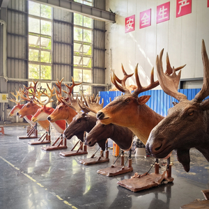 Tête de renne animatronique chantante pour décoration de Noël, modèle animal pour intérieur/extérieur, centre commercial - Product Image 6