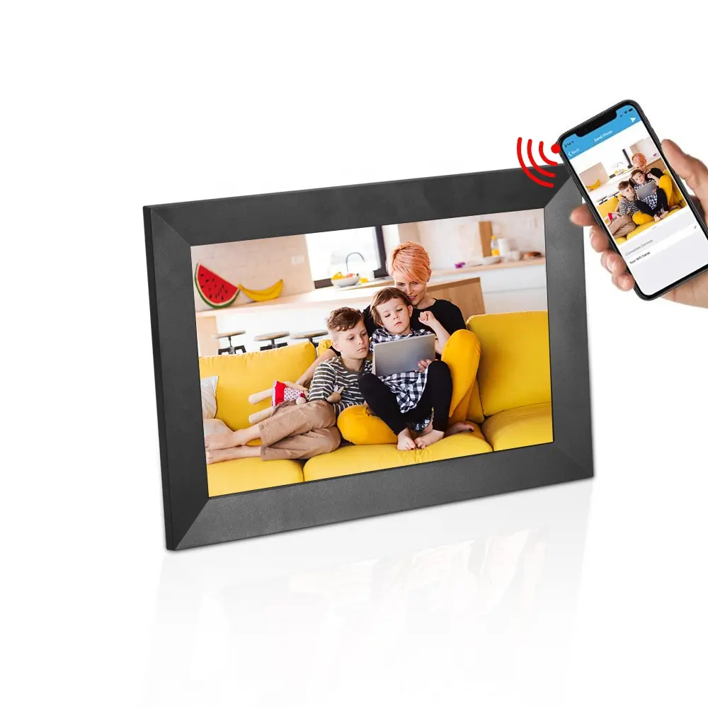 USB/Wifi electronic photo app lcd digital photo frame 10 inch with remote control