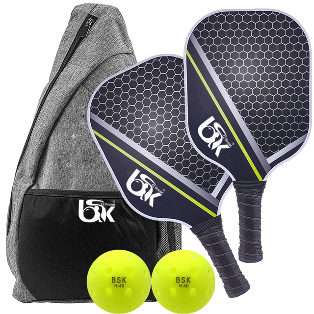 Pickleball Paddles Set-Graphite Carbon Fiber Usapa Approved Lightweight Racquets Set Indoor and Outdoor Exercise for All Ages