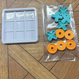 Juego de Mesa Clásico Tic-Tac-Toe de AJB, Tablero de 3x3 para el Primer Juego de Estrategia de Tic-Tac-Toe para Niños, Fácil de Transportar - Product Image 4