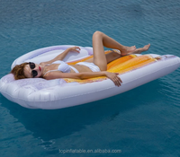 Matelas gonflable personnalisé en forme de verre à bière, flotteur aquatique, chaise longue, coussin d'air, lit gonflable