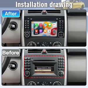 מערכת רדיו לרכב 7 אינץ' של STWEI Factory Outlet, תומכת WiFi, Bluetooth, GPS וניווט עבור מרצדס בנץ B200 עם CD/DVD, מערכת הפעלה לינוקס - Product Image 4