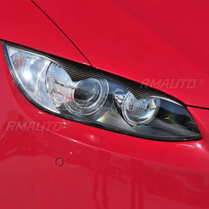 1 par de cubiertas decorativas para faros delanteros de coche, de fibra de carbono real, para BMW E92 E93 335I 2006-2012 - Product Image 6