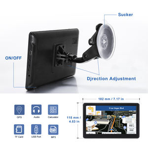 نظام تحديد المواقع والملاحة مع خريطة السيارة والشاحنة وظل الشمس اختياري - Product Image 2