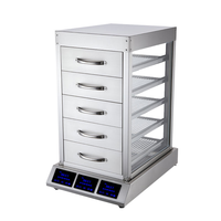 Cuiseur vapeur en acier inoxydable à 3 trous pour Baozi et Dim Sum, avec trois compartiments carrés en aluminium, taille intérieure 55*55, anti-brûlure à sec