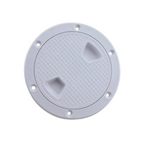 Couvre-trappe de pont d'inspection rond en ABS blanc marin, 4 pouces, 6 pouces, 8 pouces, couvre-trappe de pont en plastique, couvre-trappe de pont pour yacht, camping-car, cabine, à vendre