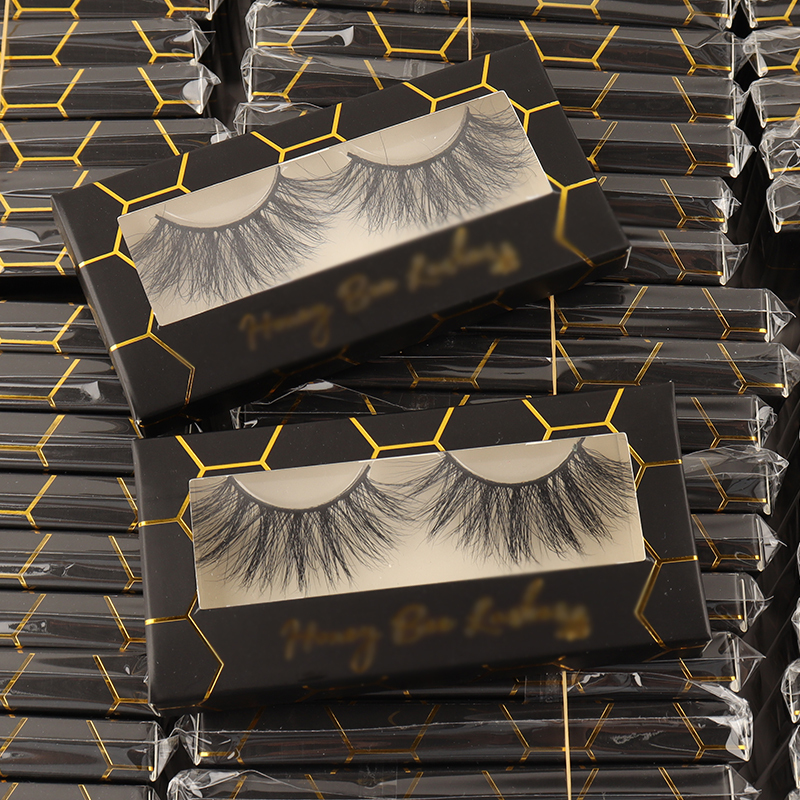 Colle de cils de marque privée cachemire vegan faux cils adhésifs brun dropshipping vison boîte d'emballage de cils