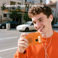 Lecteur de cassette rétro avec haut-parleur intégré Ezcap247M, enregistreur de bande portable, style Walkman vintage, pour cadeau