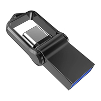 Paquete de 5 Unidades SUNKANGKIE SK-otg01, Memoria USB 3.0 Tipo-C Super Mini OTG, Metálica, 2 en 1, Portátil, Nueva, con 3 Años de Garantía