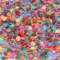 Faux pépites de bonbons en forme de haricots de 5 mm, garniture pour slime, décoration, 1 kg, fournitures pour slime, figurine artisanale, motif non toxique