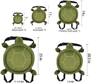 Set Protezioni per Ginocchia e Gomiti Little Tortoise Sponge per Skateboard e Sci - Product Image 3