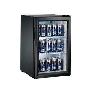 Meisda 68L Can Be -6~6 Degree 0 Refrigerator Mini Stainless Steel Commercial Display Fridge