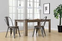 Chaise tolix en métal et bois, nouveauté, empilage moderne antique, design industriel et vintage, pour restaurant, café, bistrot, vente en gros