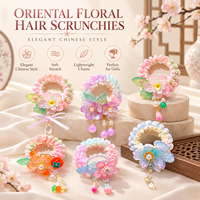 Élastiques à Cheveux pour Enfants 2026 Nouveau Style Super Féerique Vintage Floral Papillon Mignon Haute Élasticité Filles Style Princesse