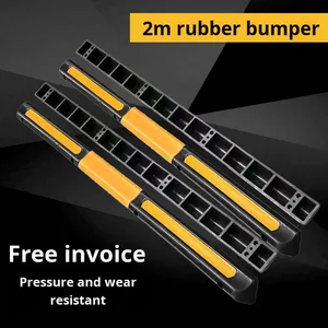 Chống va chạm xe Stopper cao su nhựa không gian đậu xe định vị sàn bánh xe thiết bị đỗ xe cảnh báo giao thông cho chủ xe - Product Image 3