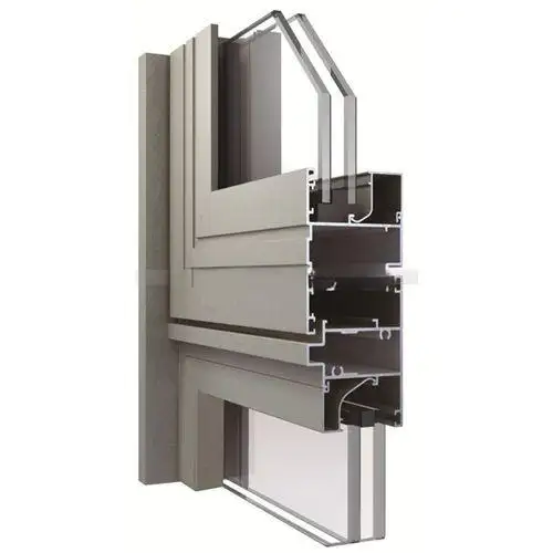 Haute qualité 6000 sérieCadre de porte en verre Profil en aluminium Porte d'armoire et porte de fenêtre Profil en aluminium