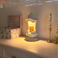 Diffuseur d'huiles essentielles en béton coulé sur mesure, lampe chauffe-bougie électronique, décoration d'intérieur, cadeau de mariage de luxe