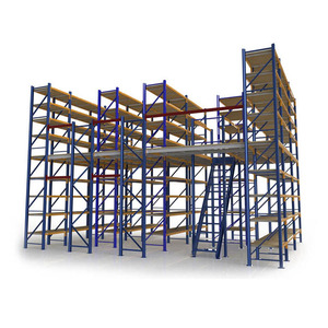 Système de rayonnage en acier pour mezzanine avec <span class=keywords><strong>escalier</strong></span> pour entrepôt de stockage d'articles de sport et d'équipements de <span class=keywords><strong>fitness</strong></span> - Product Image 6